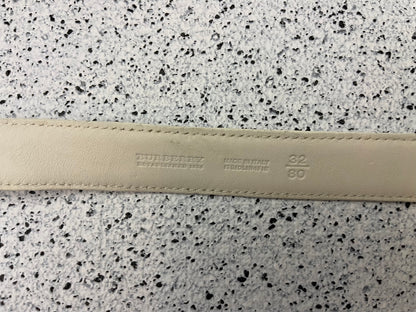 Burberry White Belt