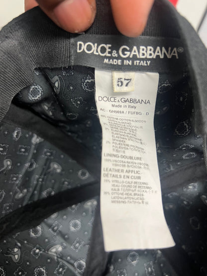 Dolce & Gabbana plaque black hat