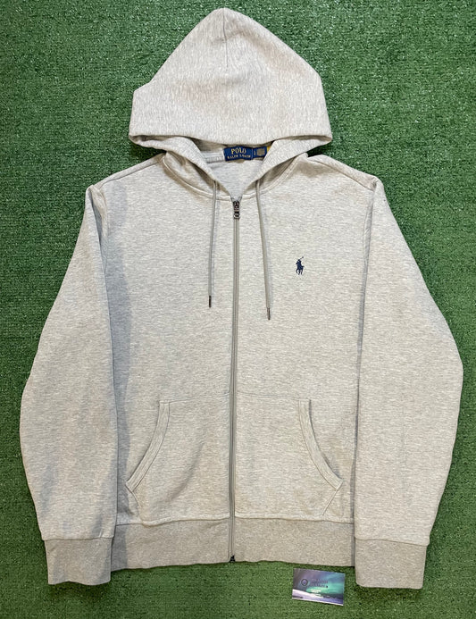 Polo Ralph Lauren grey zip up hoodie