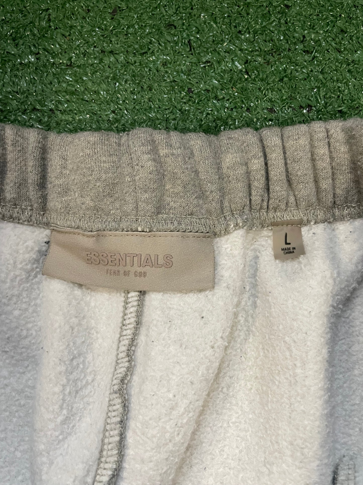 Fear of God Essentials 1977 grey sweatshorts