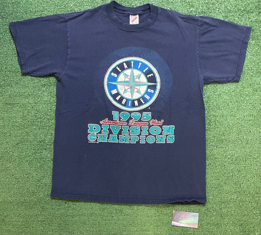 Vintage 1995 Seattle Mariners American League western division championships