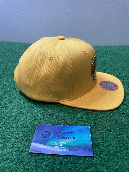 Seattle Sonics yellow and green Mitchell & Ness hat
