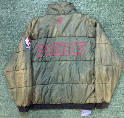 Vintage 1990s Seattle Sonics Reversible pro player jacket