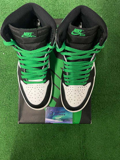 Jordan 1 high lucky green size 9men/10.5women