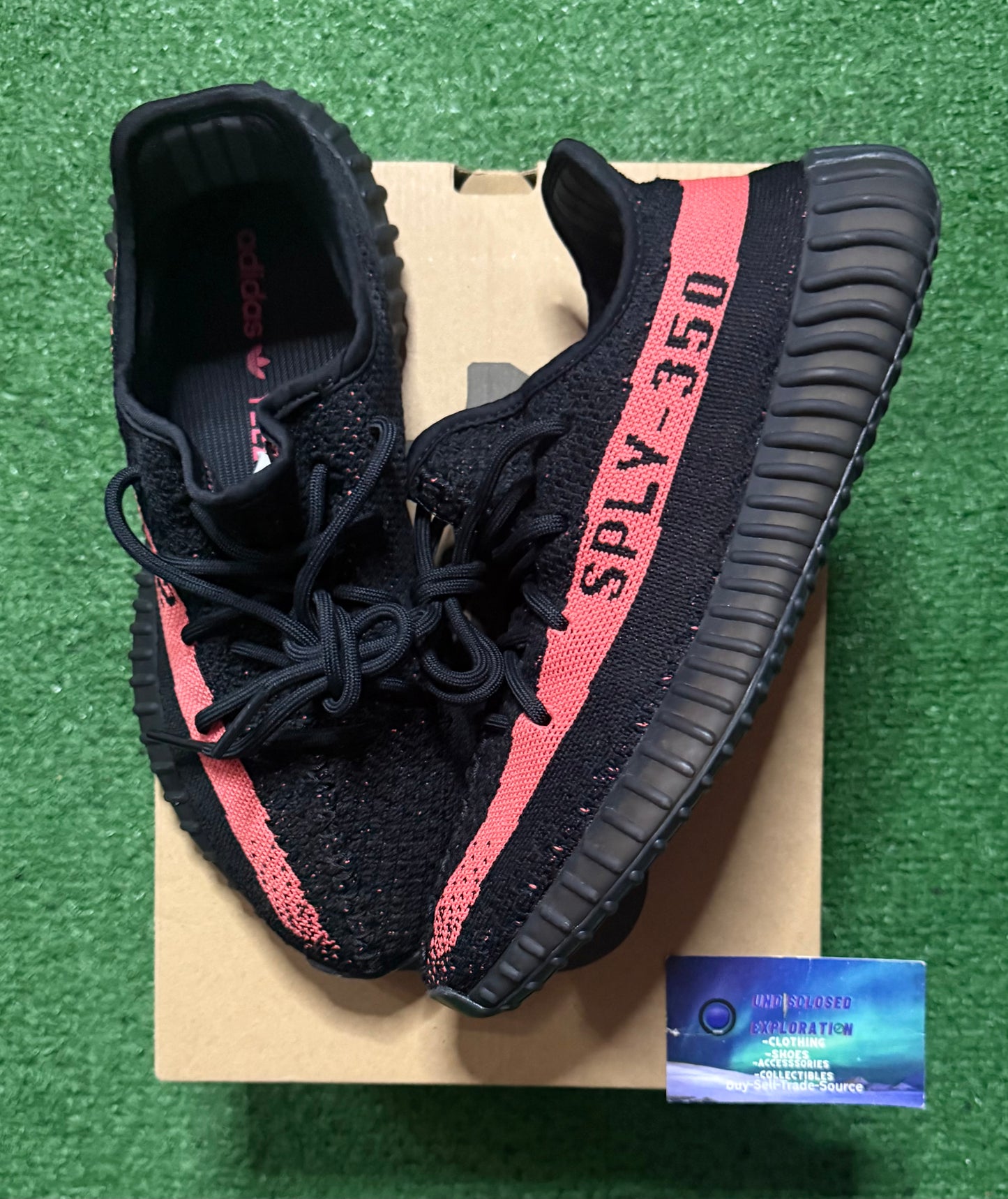 Adidas Yeezy 350 Core Red 8 Men/9.5 Women “Preowned”