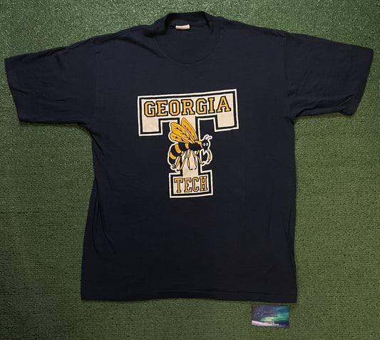 Vintage 1970s Georgia tech buzzing tee