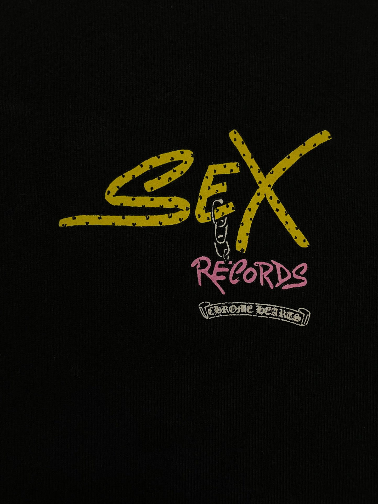 Chrome Hearts X Matty boy sex records black hoodie