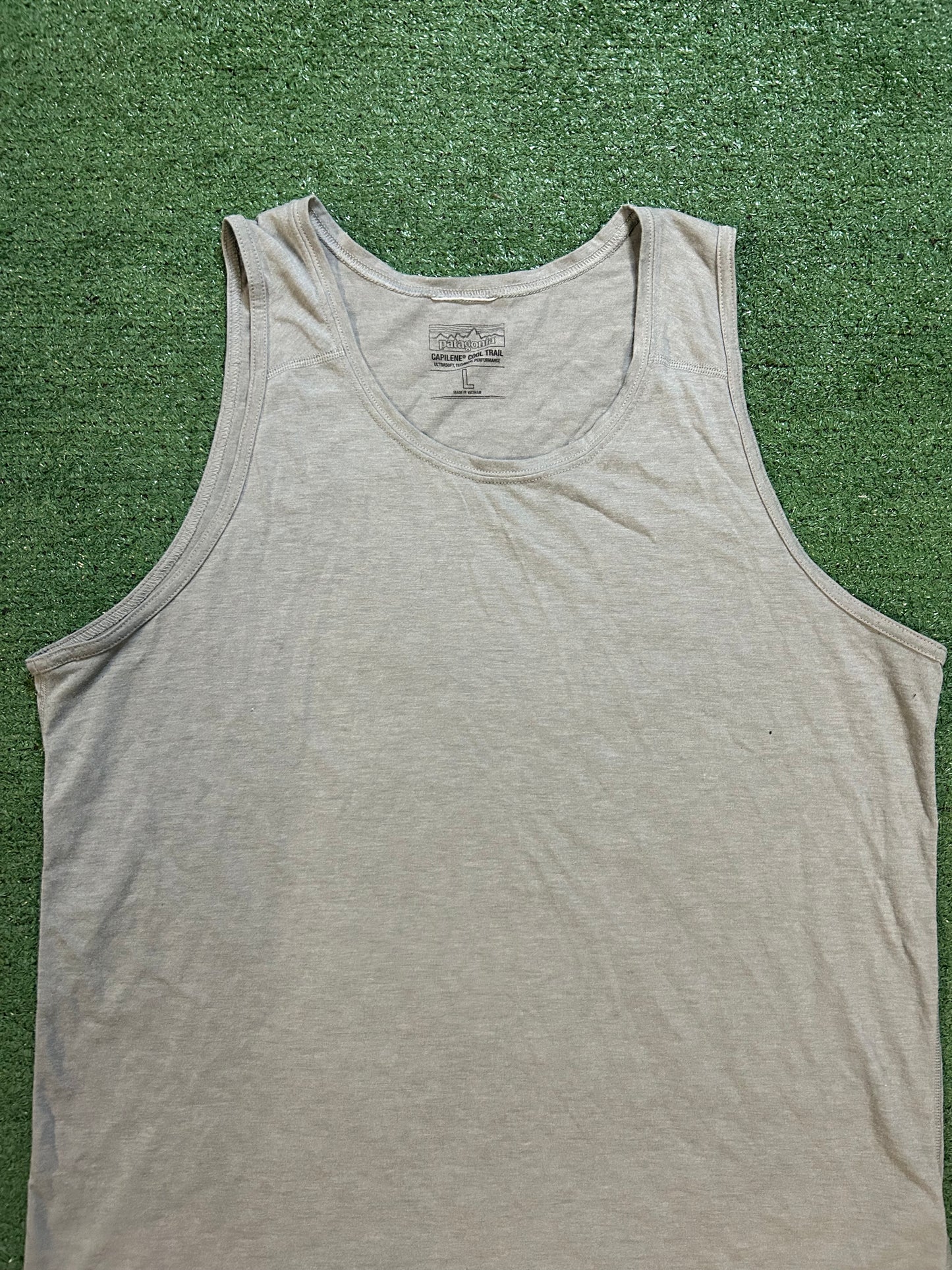 Patagonia capilene cool trail grey tank top