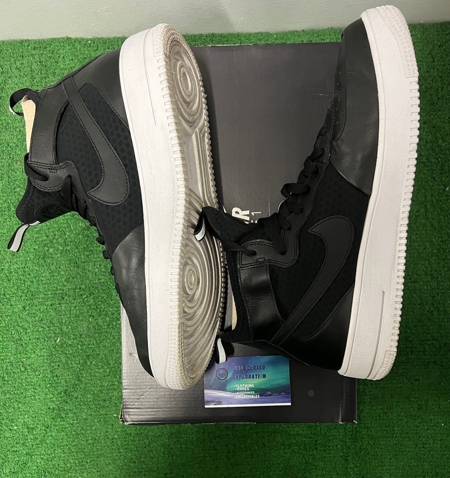 Nike Air Force 1 Ultraforce mid black size 12men/13.5women