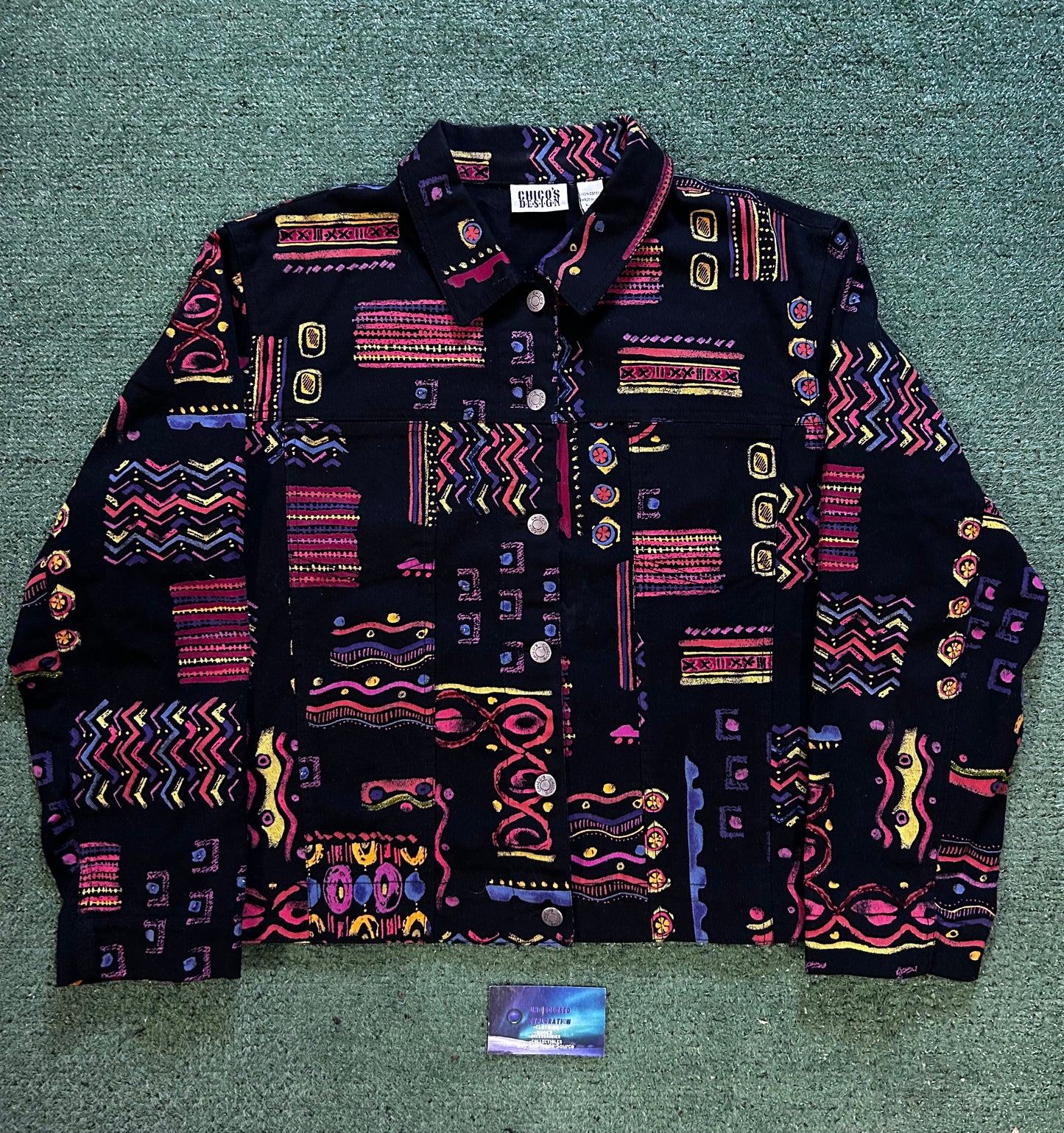Vintage Chico multicolor abstract jacket