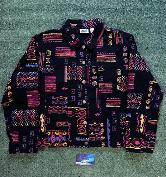 Vintage Chico multicolor abstract jacket