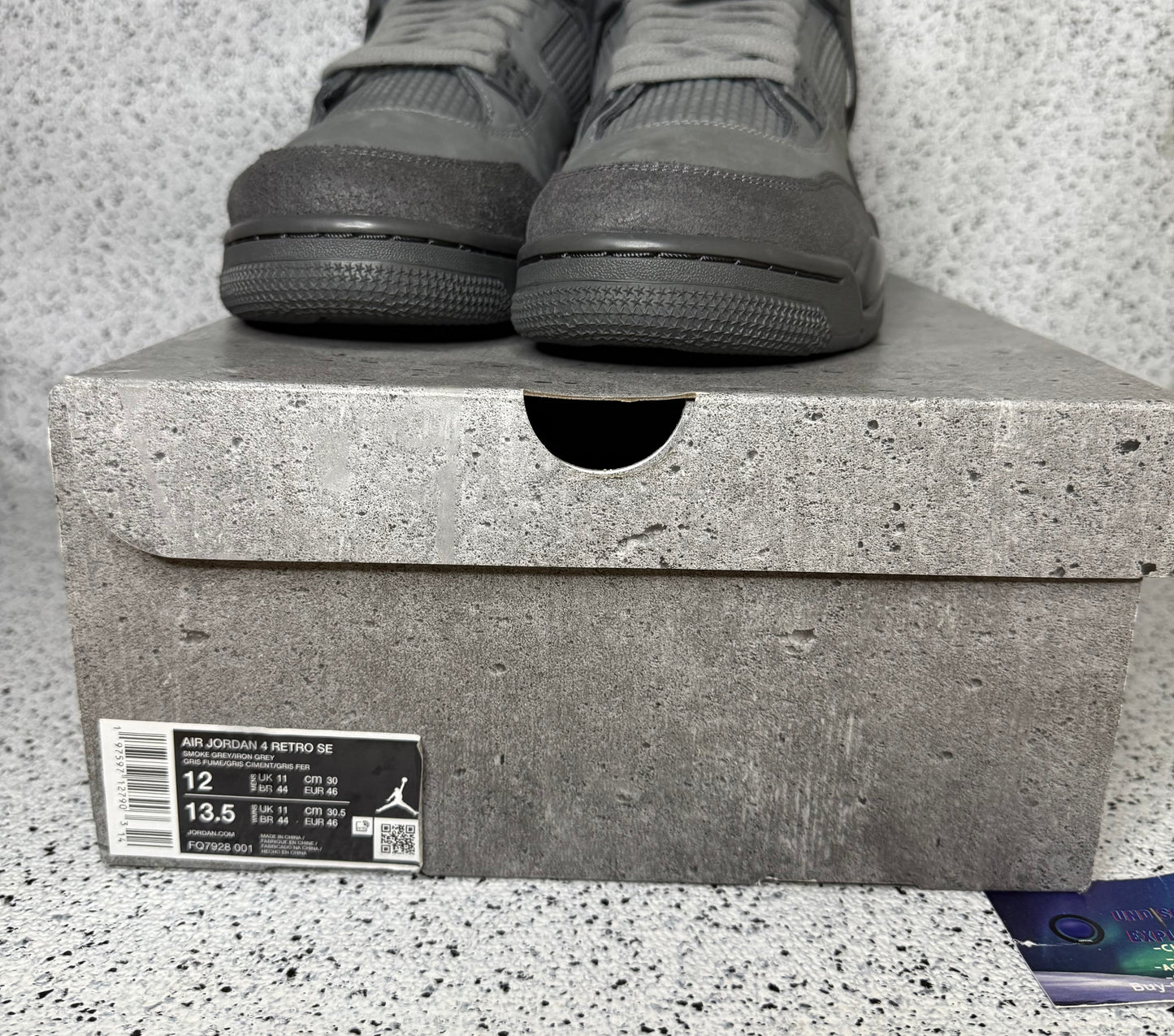 Jordan 4 Wet Cement 12 Men/13.5 Women “Preowned”