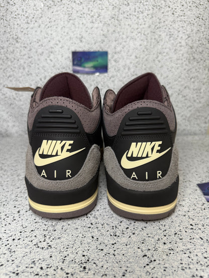 Jordan 3 A Ma Maniere While You Were Sleeping 10 Men/11.5 Women “Preowned”