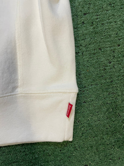 Supreme white and pink box logo 2025 hoodie