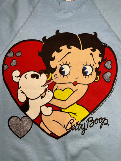 Vintage 1980s Betty boop puppy love crewneck