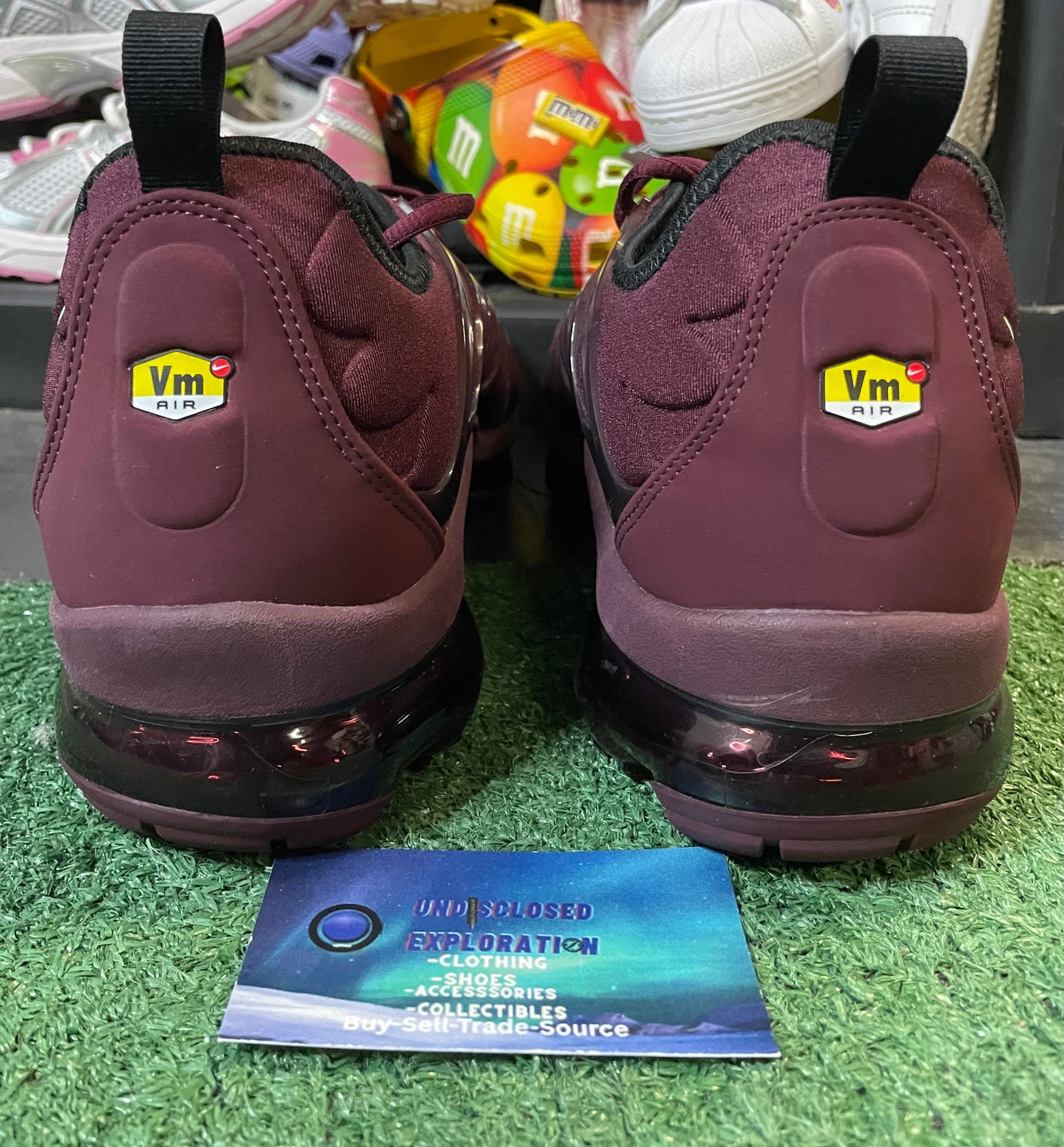 Nike vapormax plus night maroon size 14men/15.5women