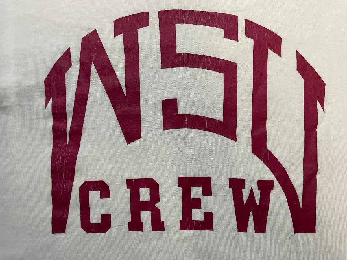 Vintage 1990s WSU Crew white & red tee
