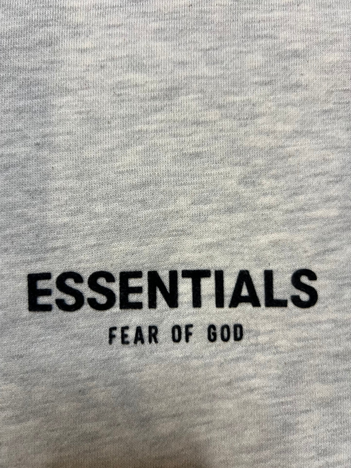 Fear of god essentials light oatmeal hoodie