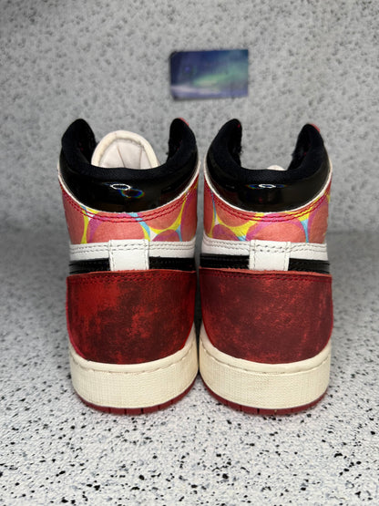 Jordan 1 Spider Man Next Chapter 7 Youth/8.5 Women “Preowned”