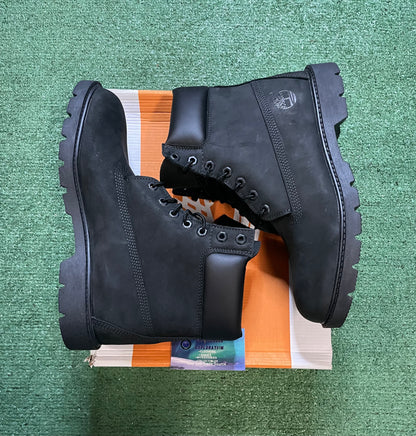 Timberland black 6 inch boots size 9.5men/11women