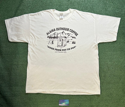 Alaska outhouse coffee tee