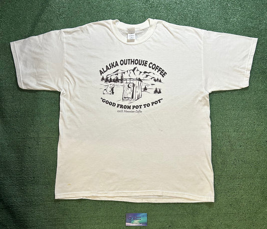 Alaska outhouse coffee tee