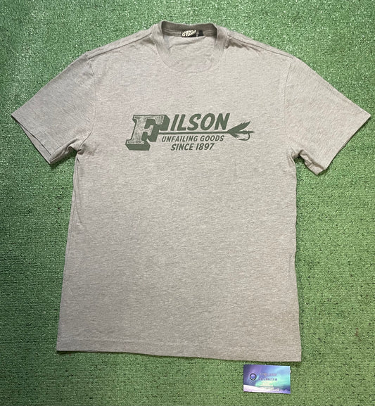 Filson Unfailing goods grey & green tee