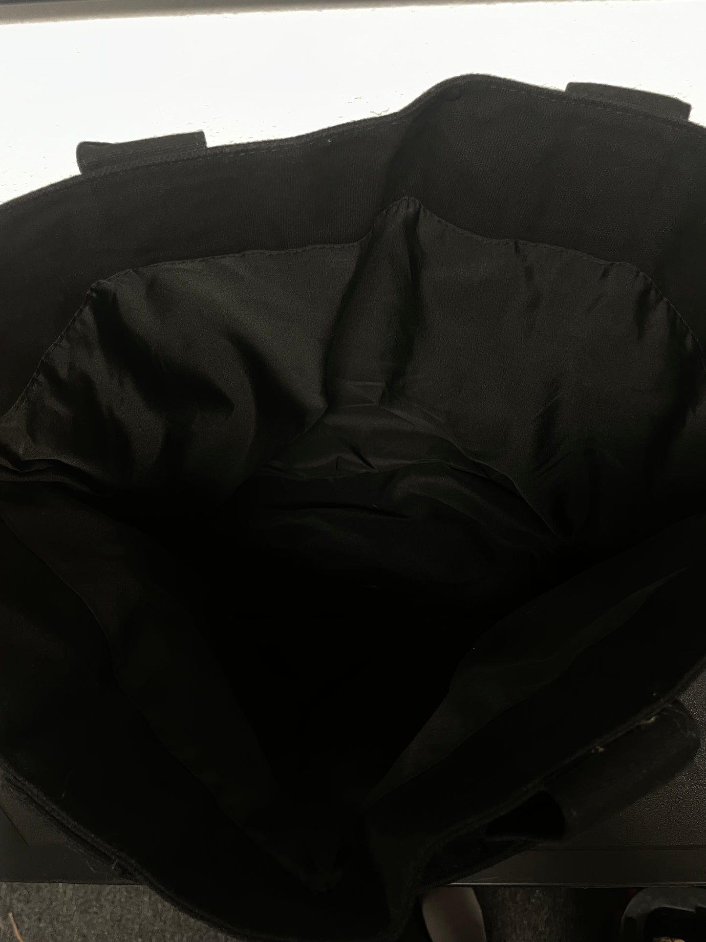 Victoria’s Secret black canvas studded tote bag