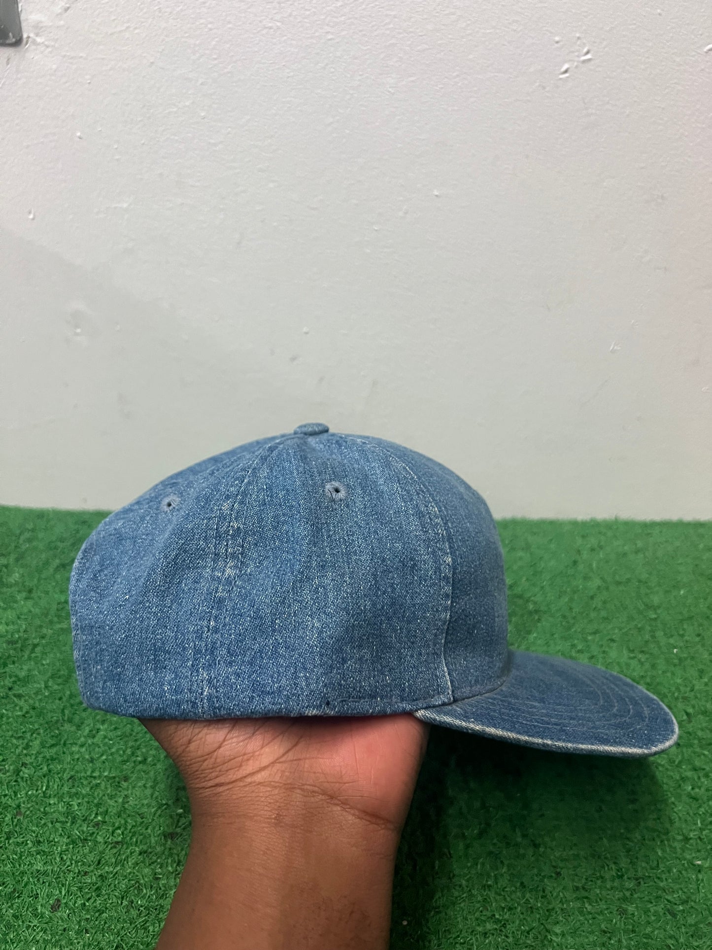 Vintage 1990s Levi blue denim embroidered hat