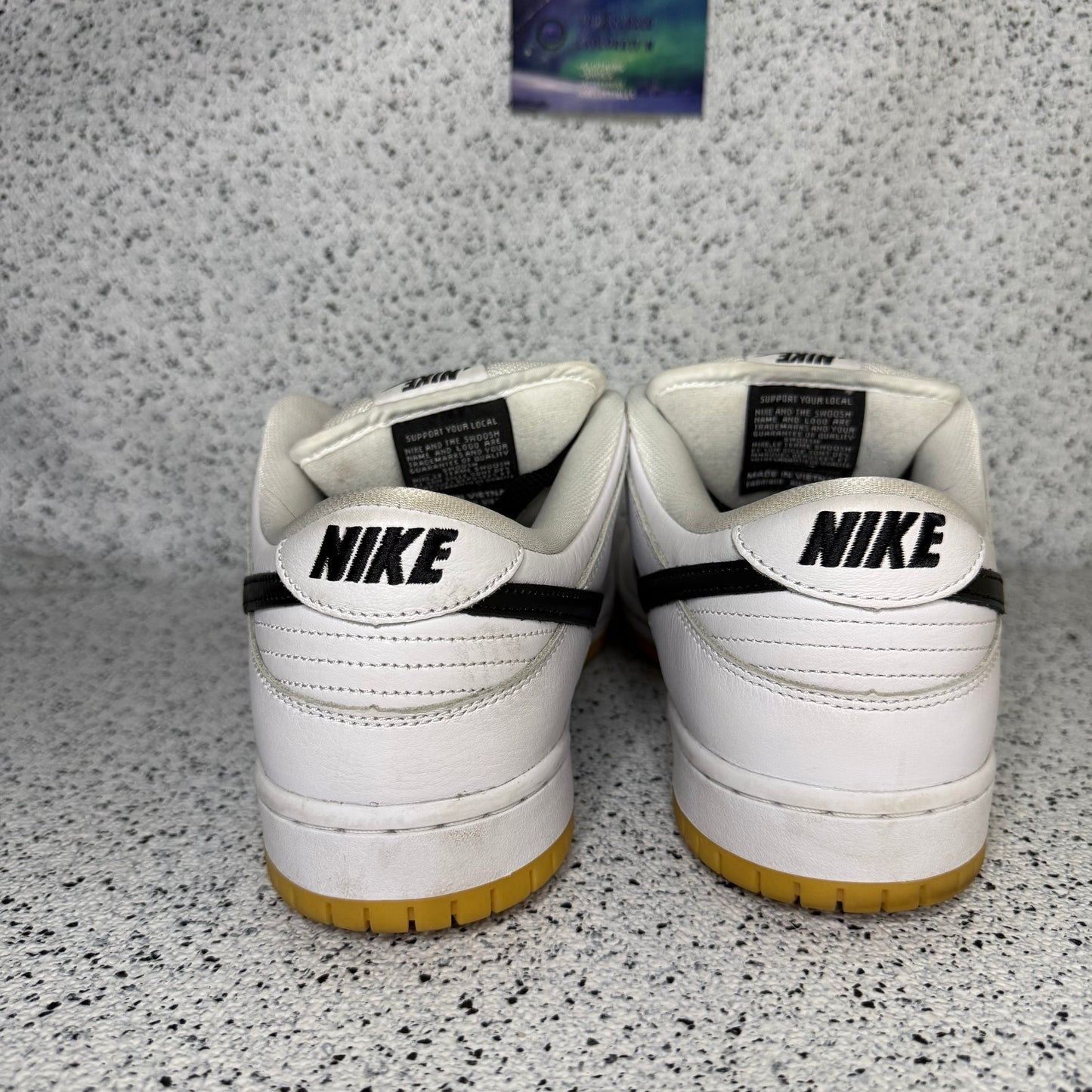 Nike Dunk SB White Gum 11 Men/12.5 Women “Preowned”