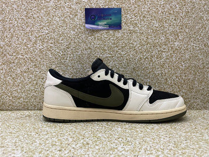 Jordan 1 Low Travis Scott Olive Size 10 Men “Preowned”