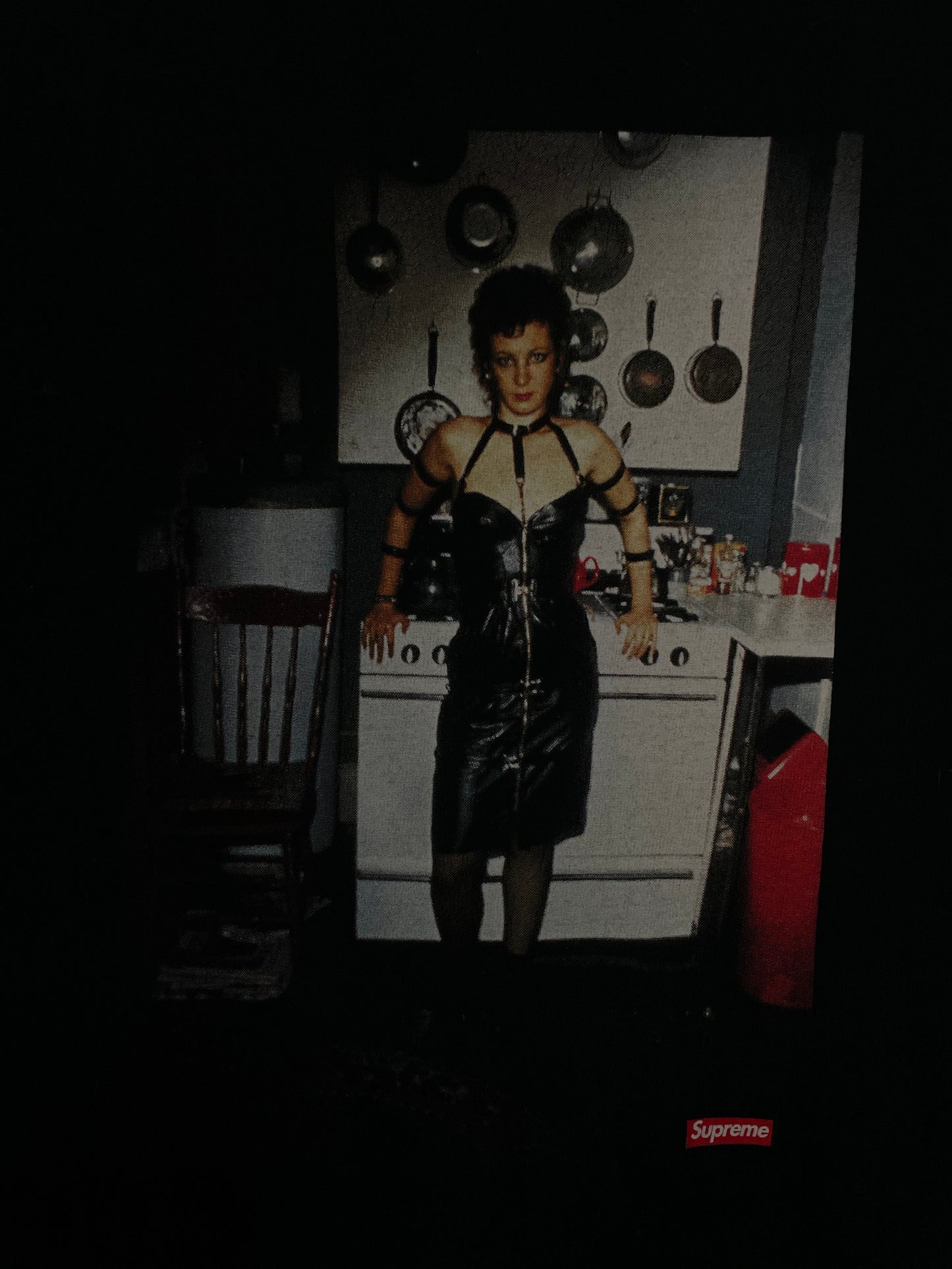 Supreme Nan Goldin Nan As A Dominatrix black Tee