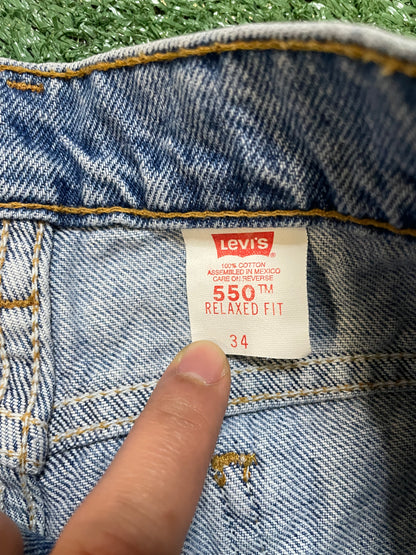 Vintage 1990s Levi 550 orange tab Jean shorts