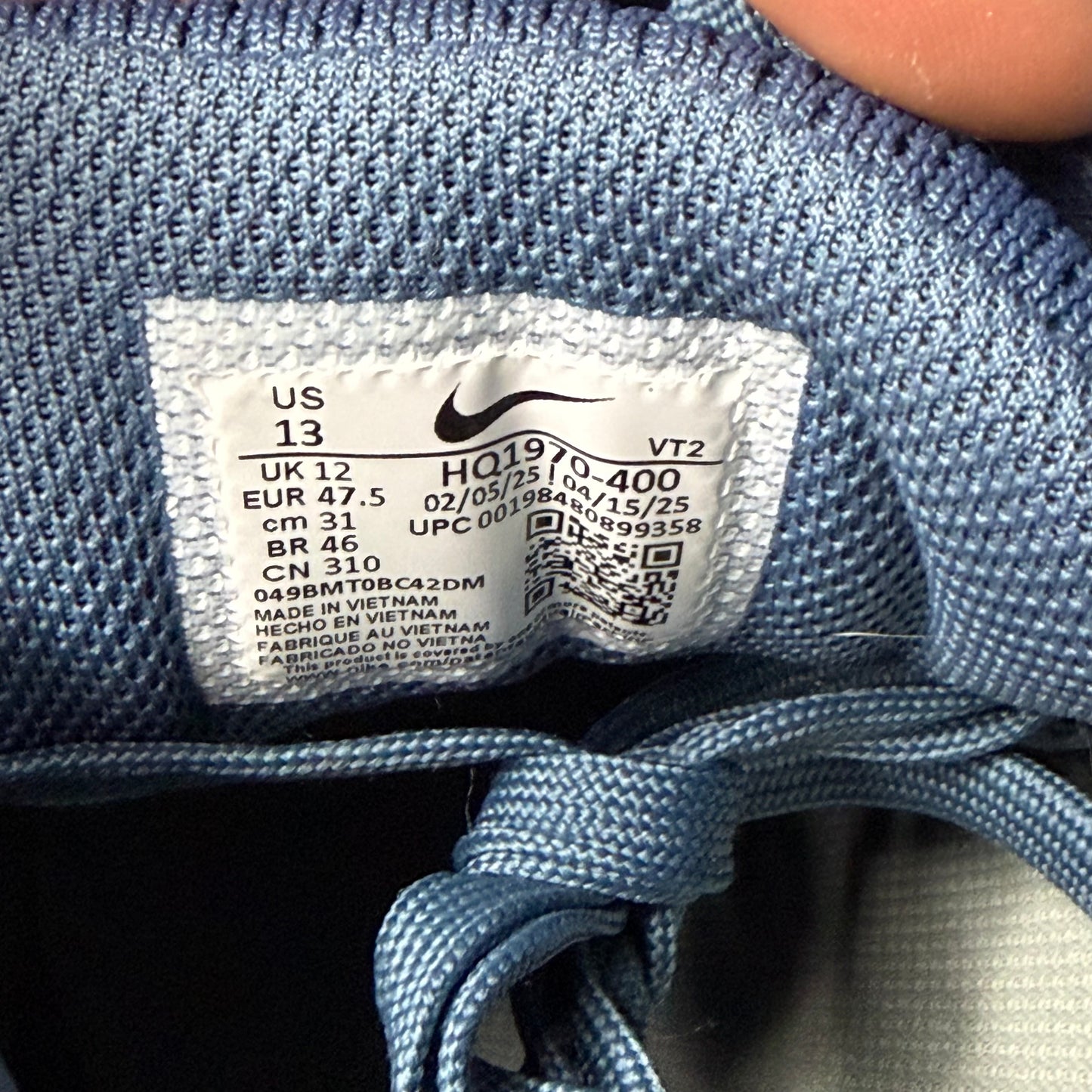 Nike Air Max 90 Thunder Storm 13 Men “Preowned”
