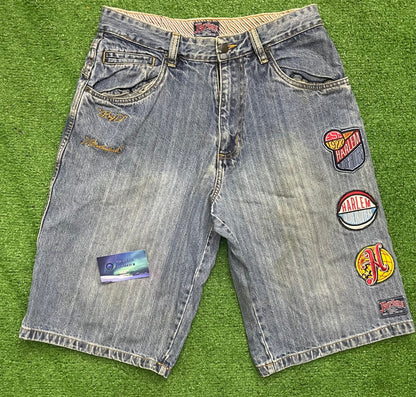 Vintage Y2K Fubu Globetrotter Jorts