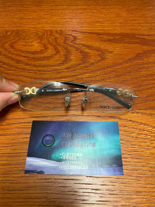 Dolce & Gabanna DG 1150 black and gold glasses