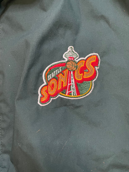 Vintage 1990s Seattle Sonics forest green jacket