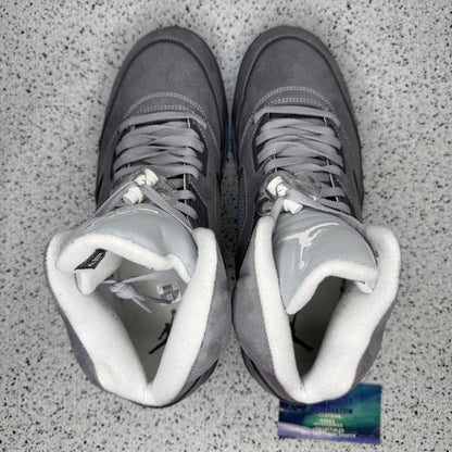 Jordan 5 Wolf Grey 11 Men “Preowned”