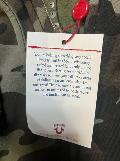 Supreme X true religion camo hoodie