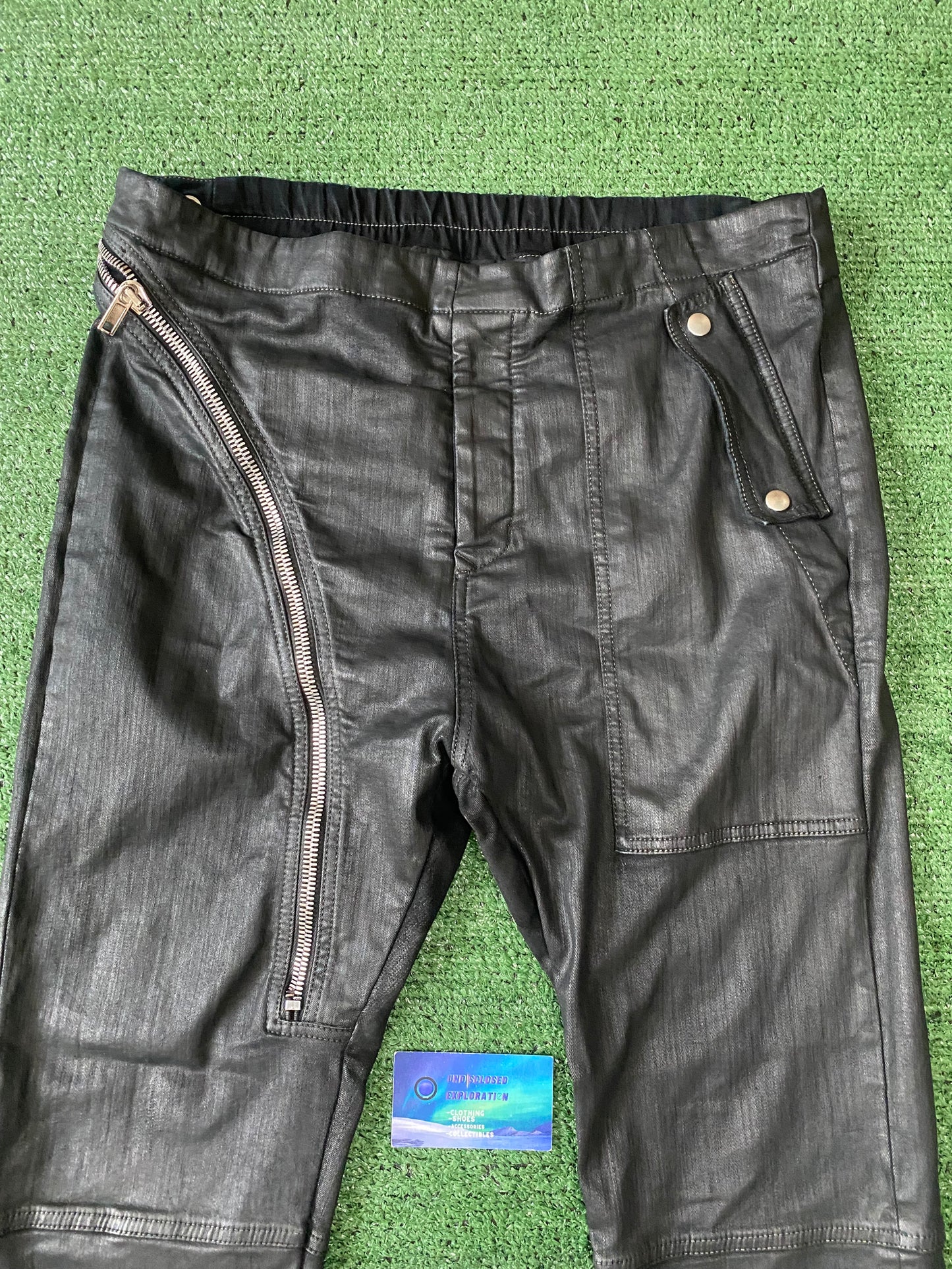 Rick Owens wax air cut jogger pants