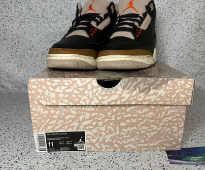 Jordan 3 Desert Elephant 11 Men/12.5 Women “Preowned”