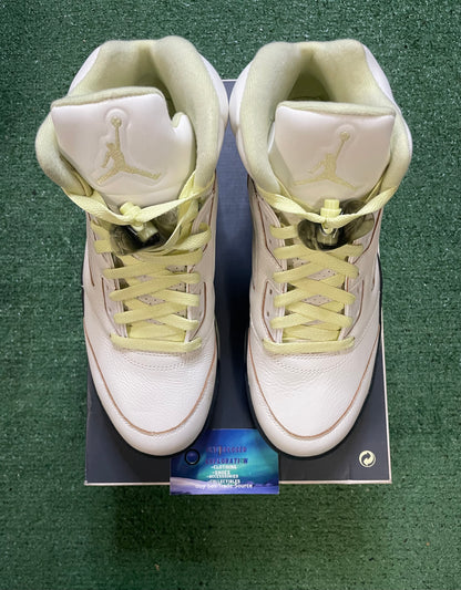 Air Jordan 5 luminous green size 10men/11.5women