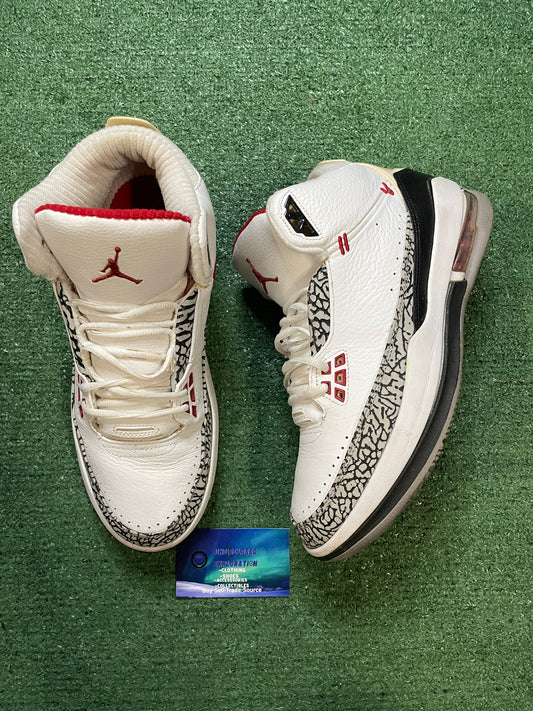 Jordan 2.5 team white cement size 10.5men/12women