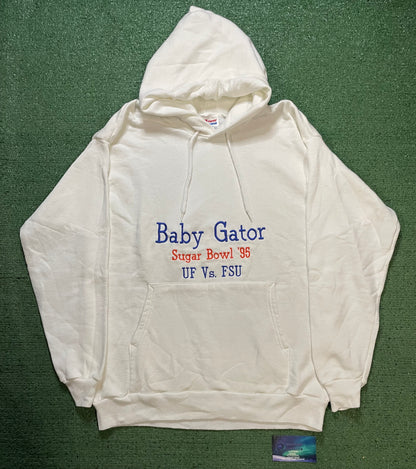 Vintage 1990s Baby Gator Sugar bowl UF VS FSU hoodie