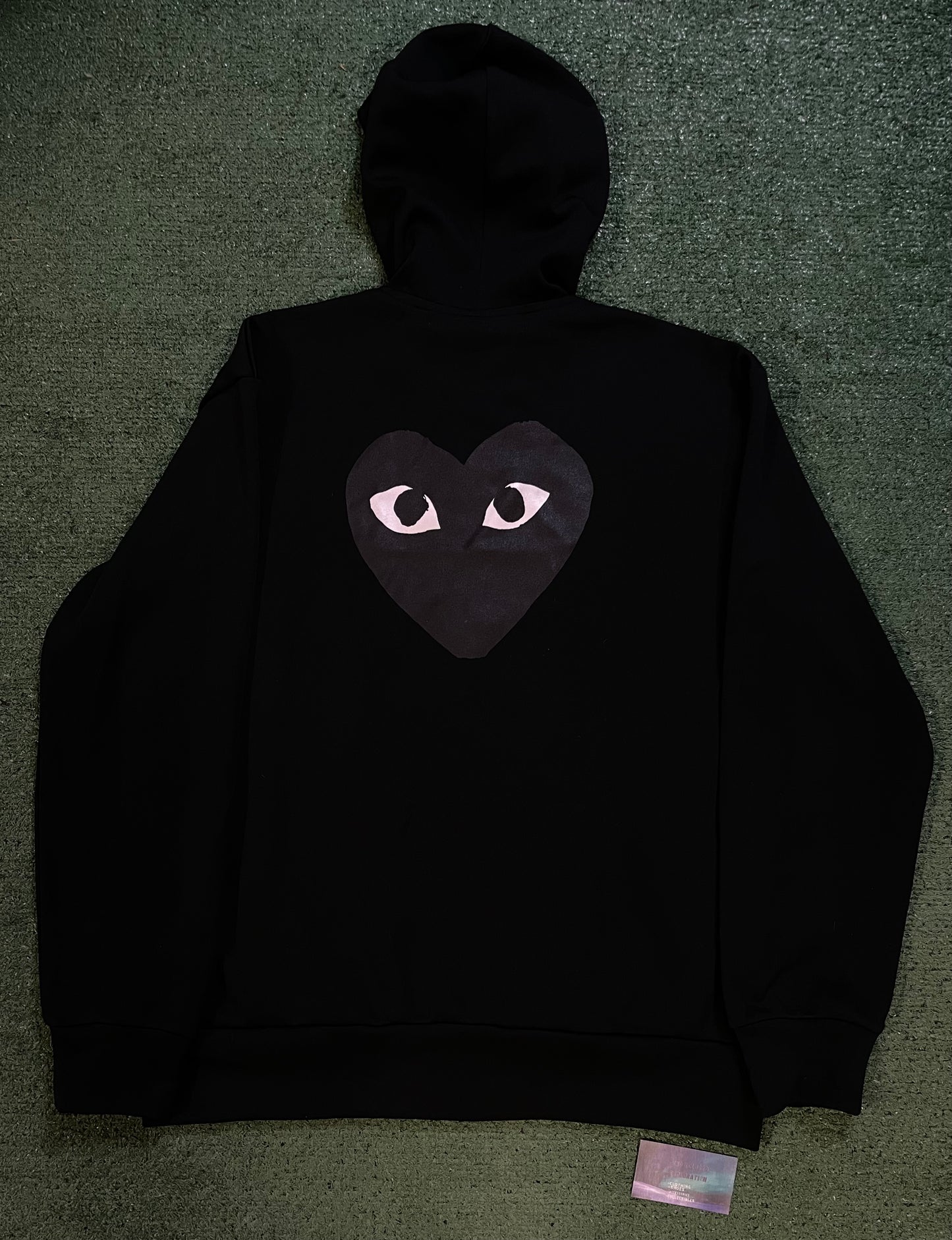 Comme des garçon big black heart hoodie