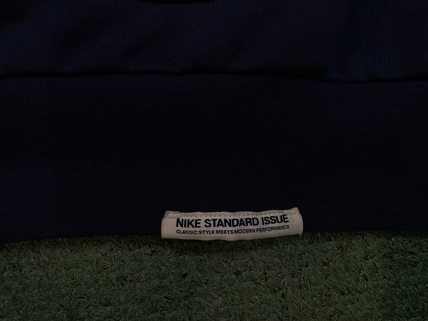 Nike navy swoosh baseball hoodie