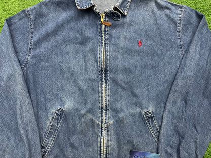 Vintage Polo Ralph Lauren Denim Harrington Jacket