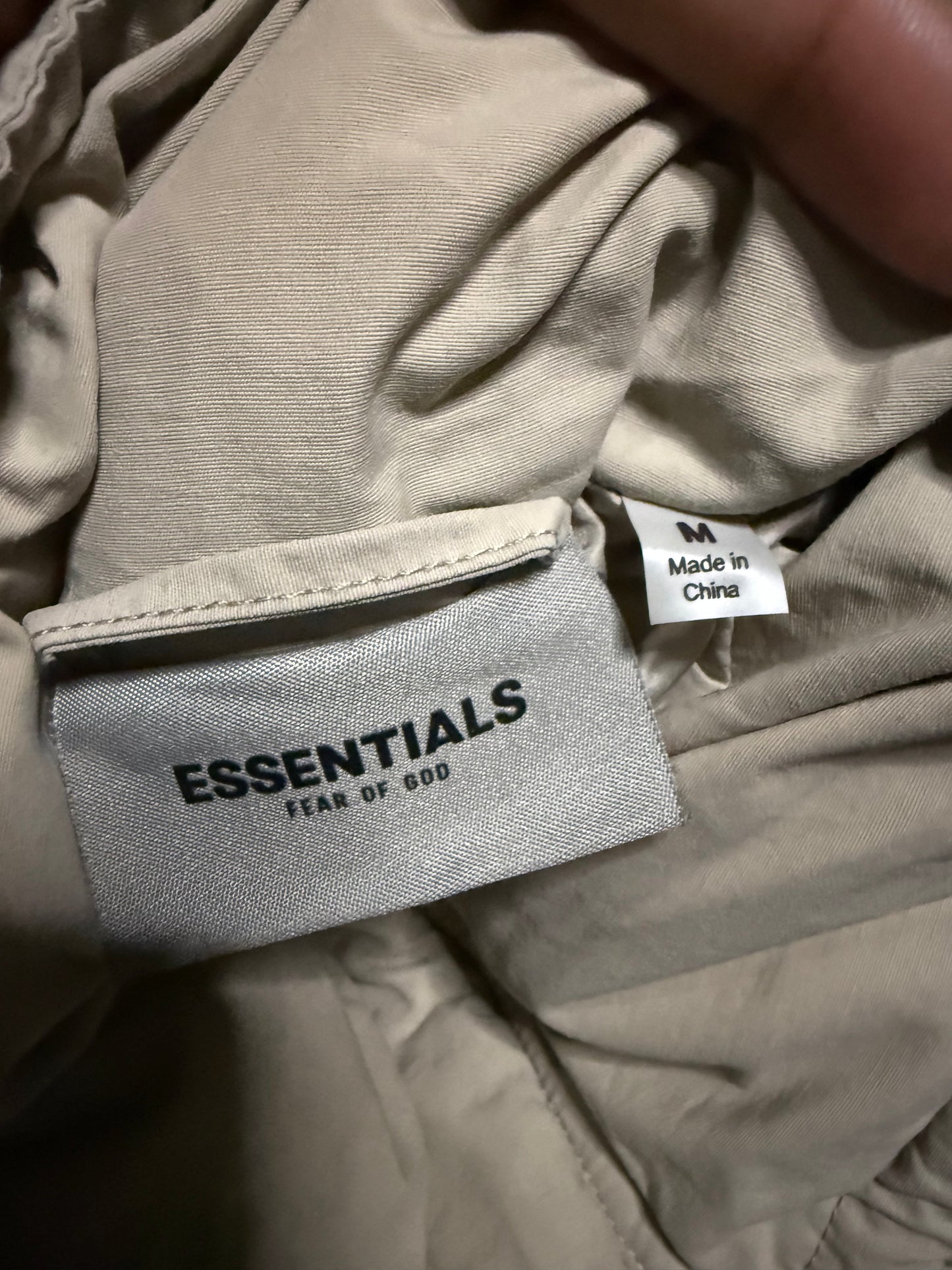 Fear Of God Essentials Puffer Jacket Sage