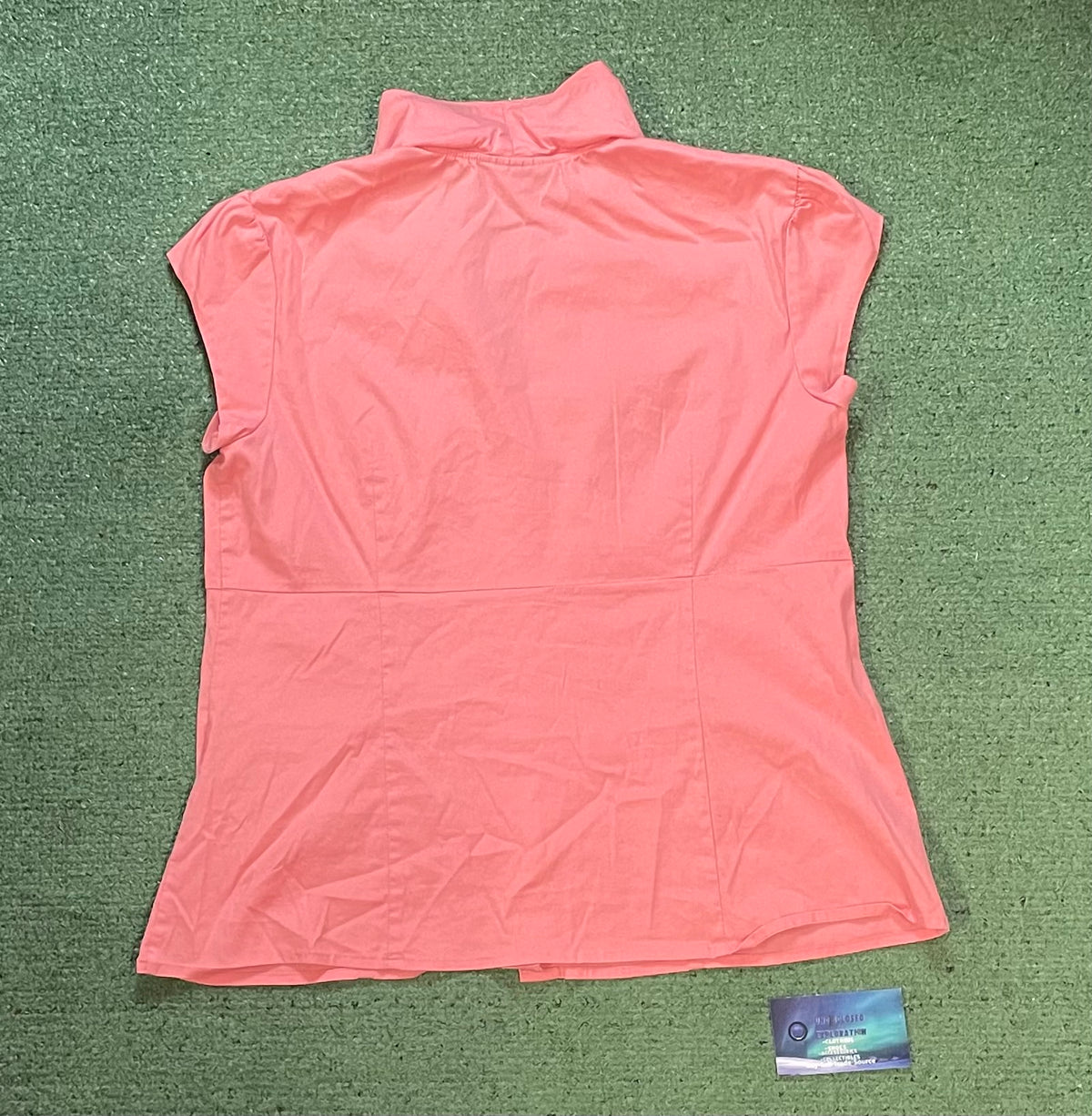 Alfani pink button up tee