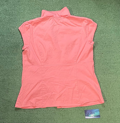 Alfani pink button up tee